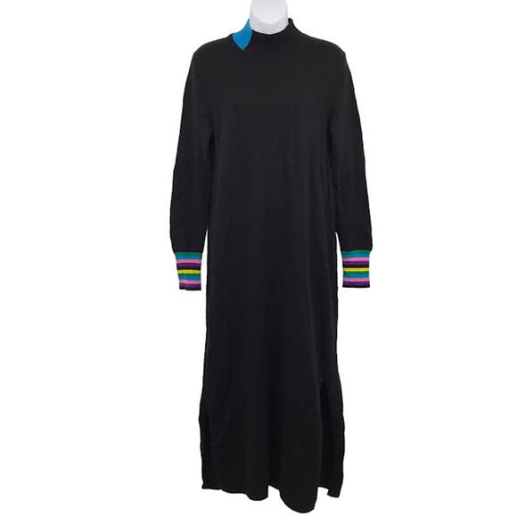 Chinti & Parker Knit Bloomsbury Sweater Dress M High Neck Long Sleeve Side Slit - Picture 1 of 7